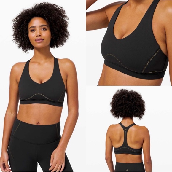 Lululemon Arise Bra *Light Support, C/D Cup in Black. EUC. Size 6 - Picture 1 of 14